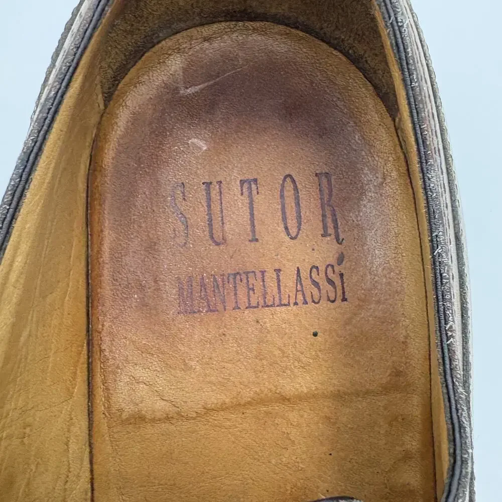 Vintage Y2K Sutor Mantellassi Norvegese Split Toe Derby Dress Shoes 10.5 44.5